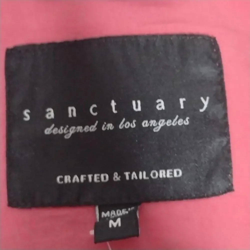 NWT Sanctuary Women's Garnet Rose/Drawstring Jacket Size Medium